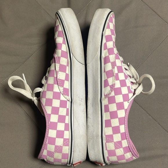 Vans Light Purple Checkerboard Lace Up Sneakers Size 9.5 - Picture 4 of 13